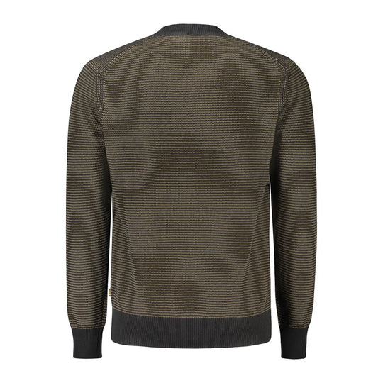 Hugo Boss Black Cotton Men Sweater