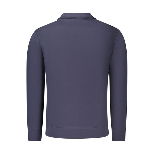 Hugo Boss Blue Cotton Men Sweater