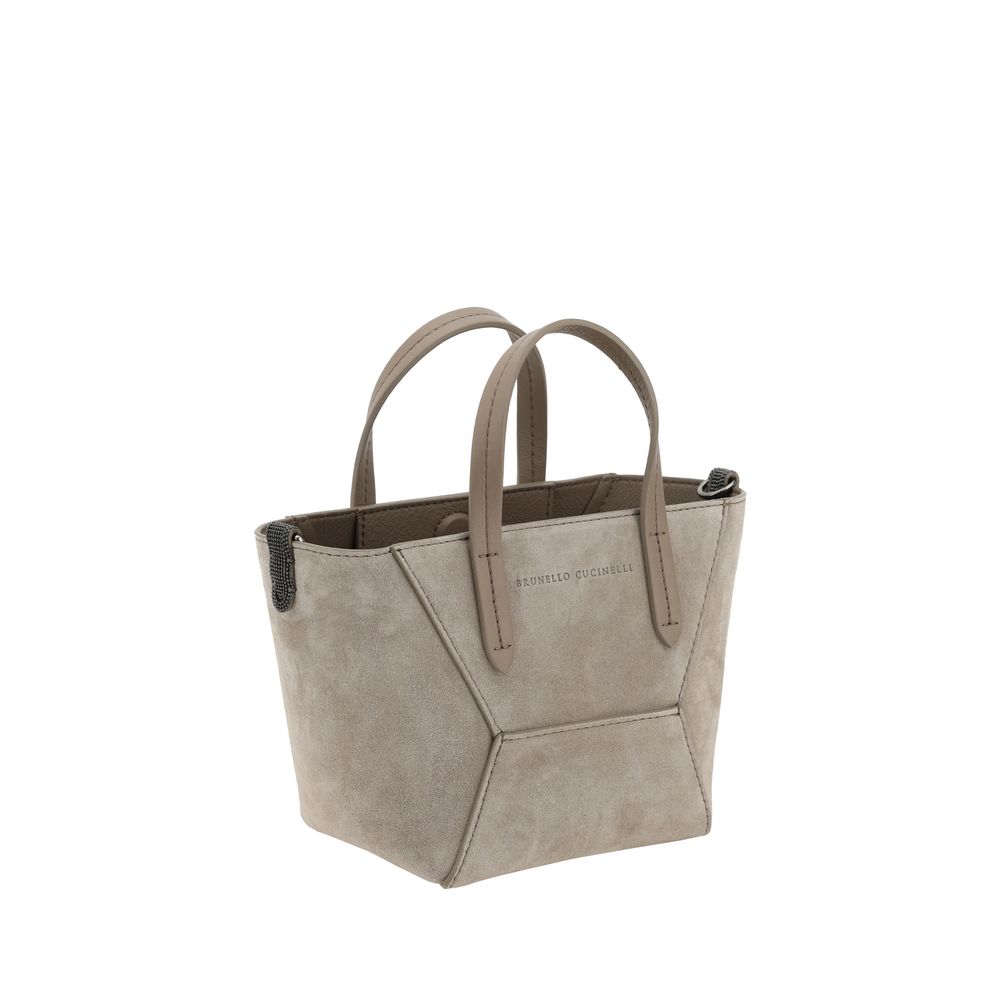 Brunello Cucinelli Suede Shoulder Bag