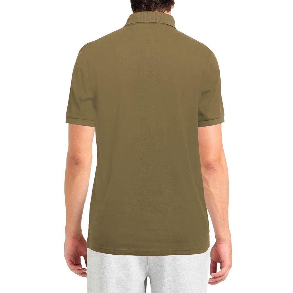 Alpha Studio Green Cotton Polo Shirt