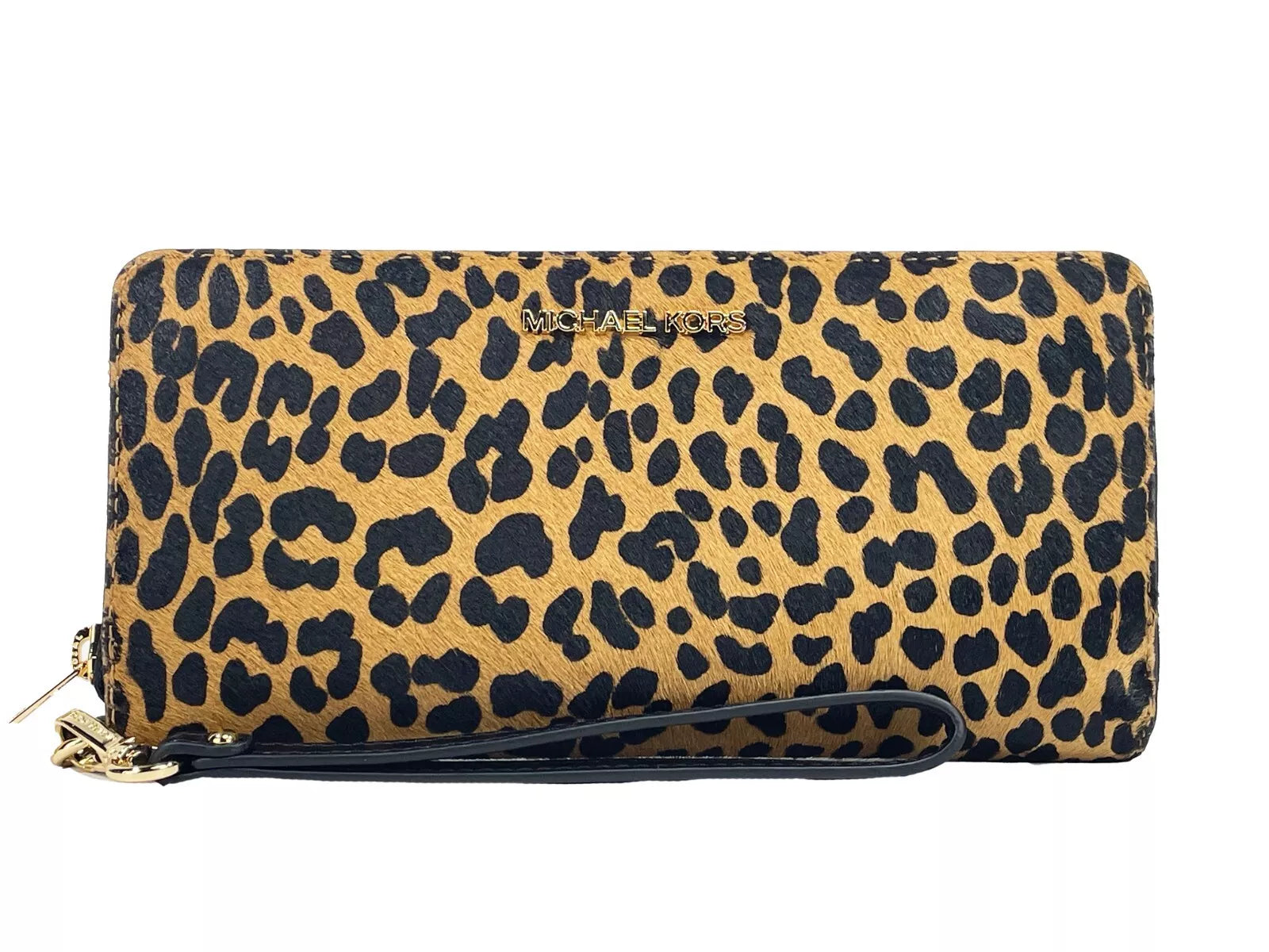 Michael Kors Jet Set Animal Print Continental Wristlet Wallet - ACCEXO