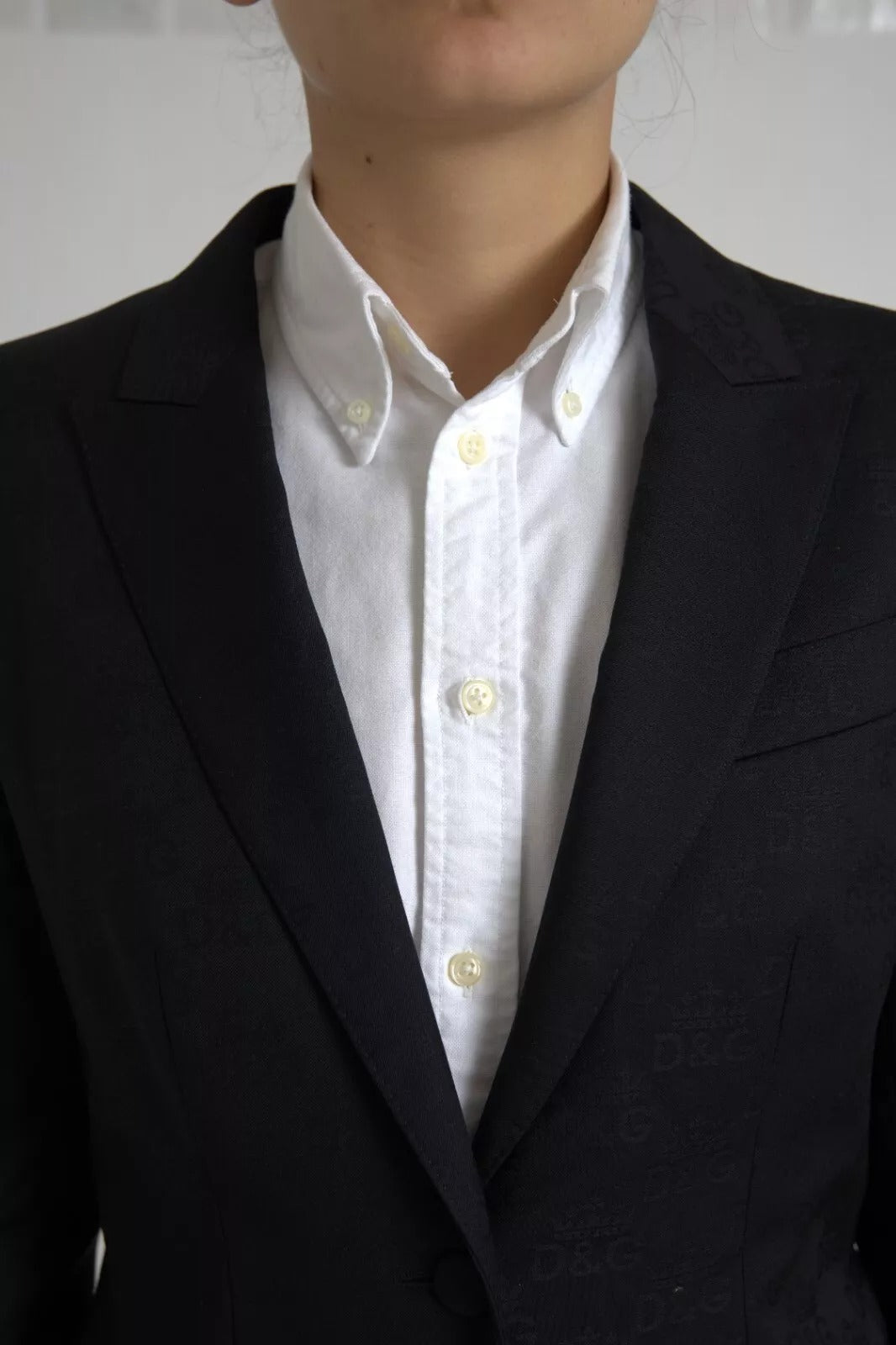 Dolce & Gabbana Black Long Sleeve Coat Blazer Jacket - ACCEXO