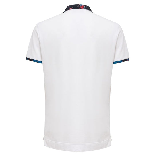 Fendi White Cotton Polo Shirt