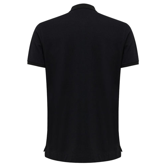 Fendi Black Cotton Polo Shirt