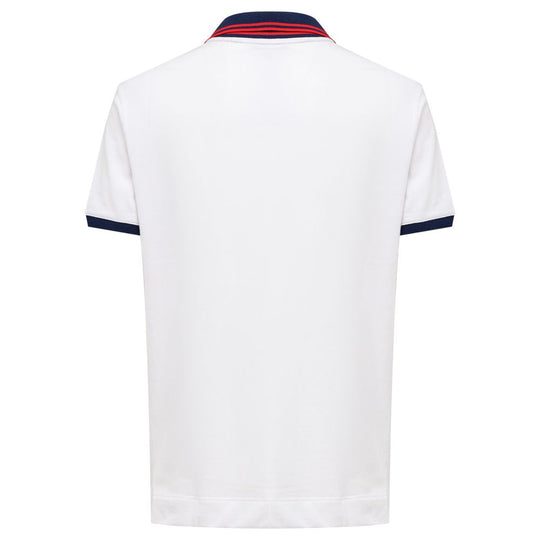 Fendi White Cotton Polo Shirt