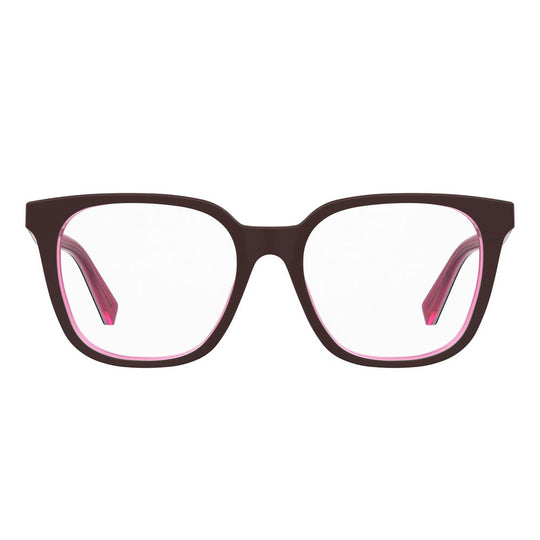 Love Moschino Burgundy Acetate Frames