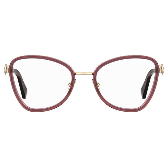 Moschino Burgundy Metal Frames