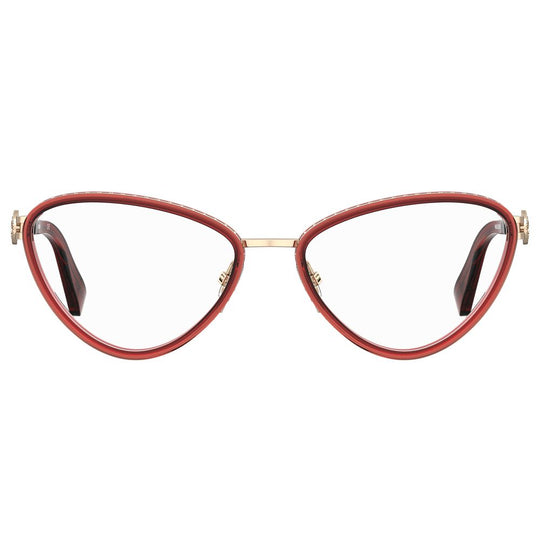 Moschino Burgundy Metal Frames