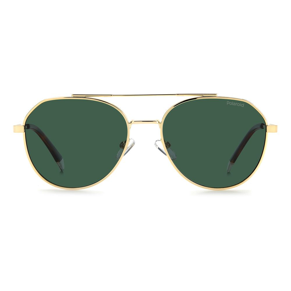 Polaroid Gold Stainless Steel Sunglasses