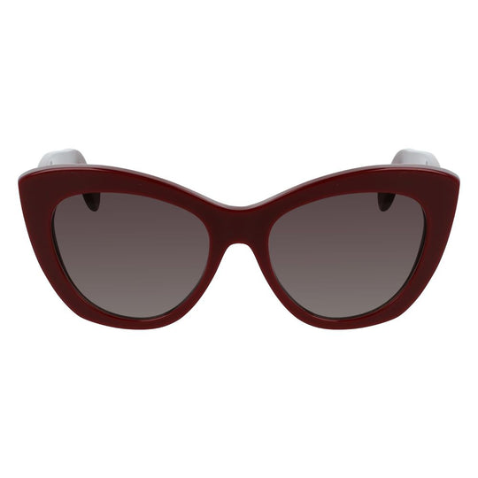 Salvatore Ferragamo Bordeaux Acetate Sunglasses