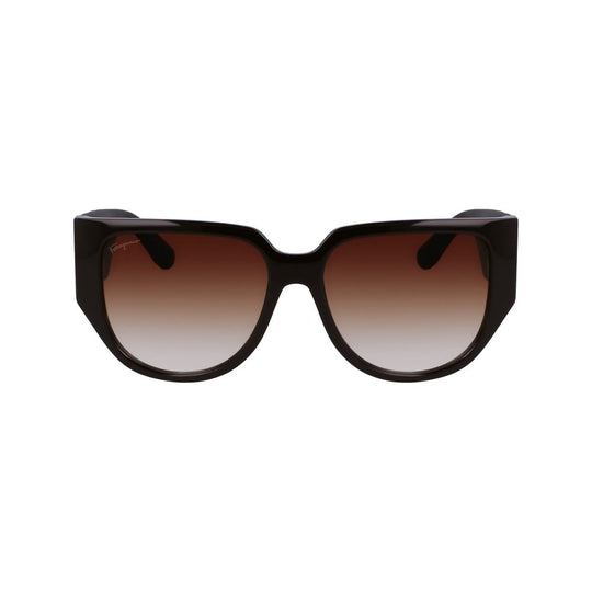 Ferragamo Brown Bio Injected Sunglasses