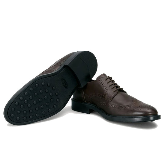 Tod's Brown Leather Di Calfskin Formal