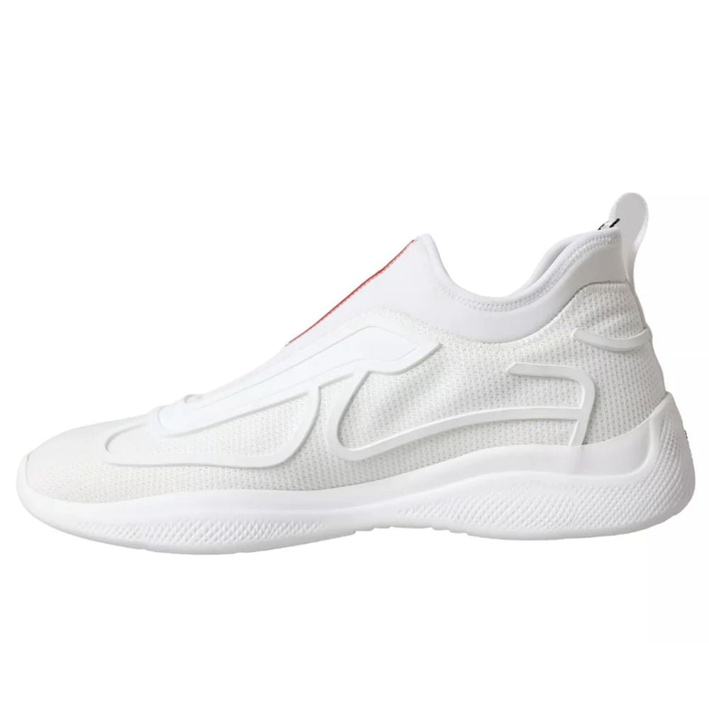 Prada White Nylon Sneaker