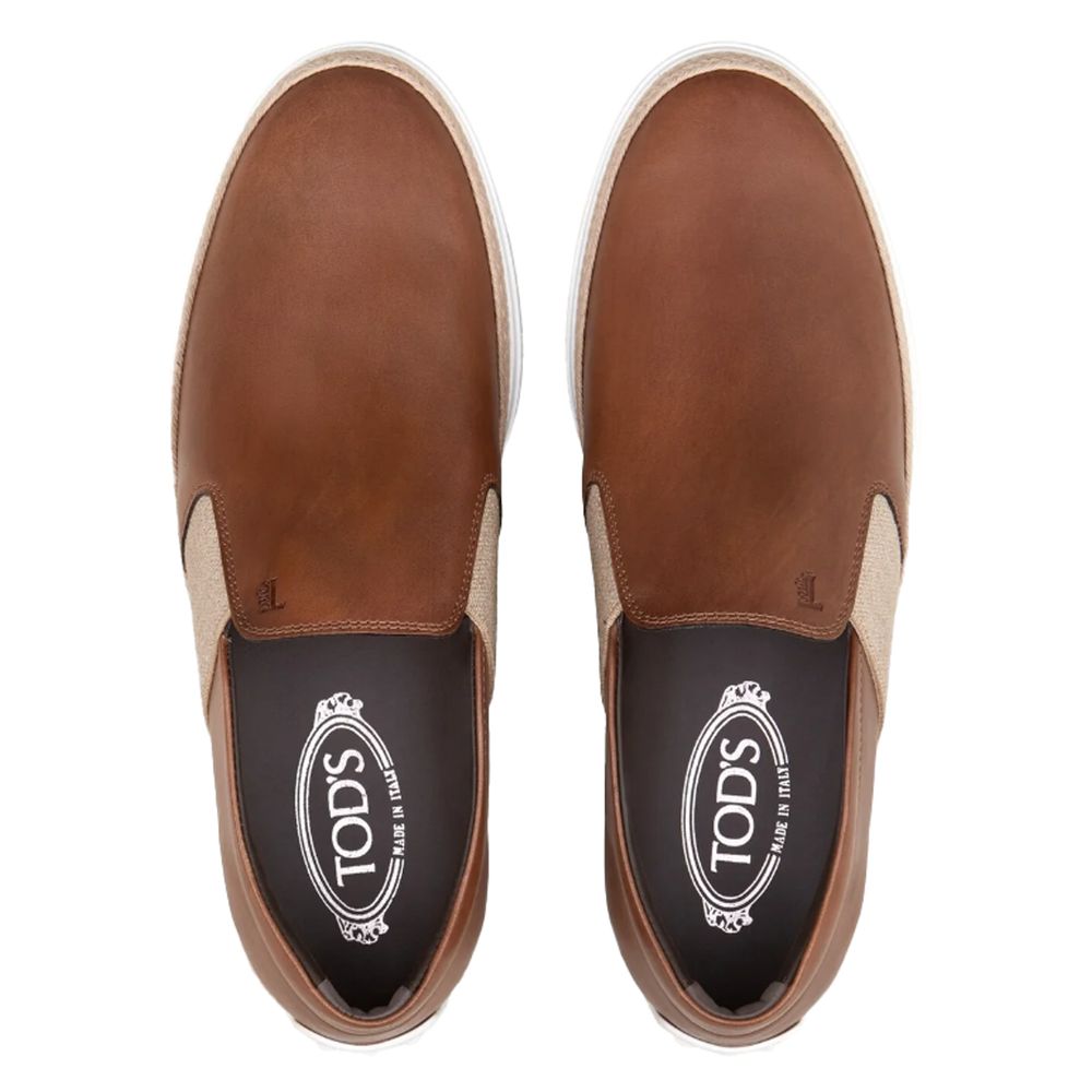 Tod's Brown Leather Di Calfskin Formal