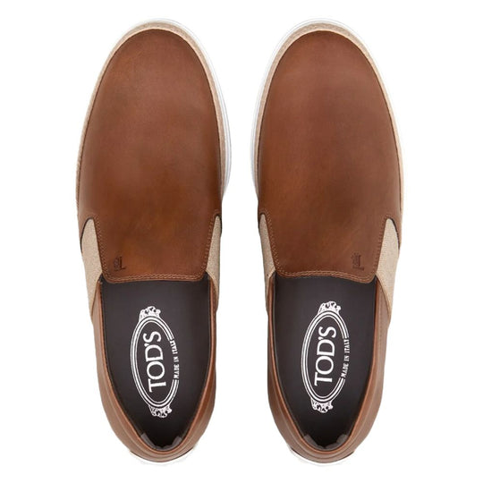 Tod's Brown Leather Di Calfskin Formal