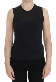 Dolce & Gabbana Elegant Black Sleeveless Pullover Vest - ACCEXO