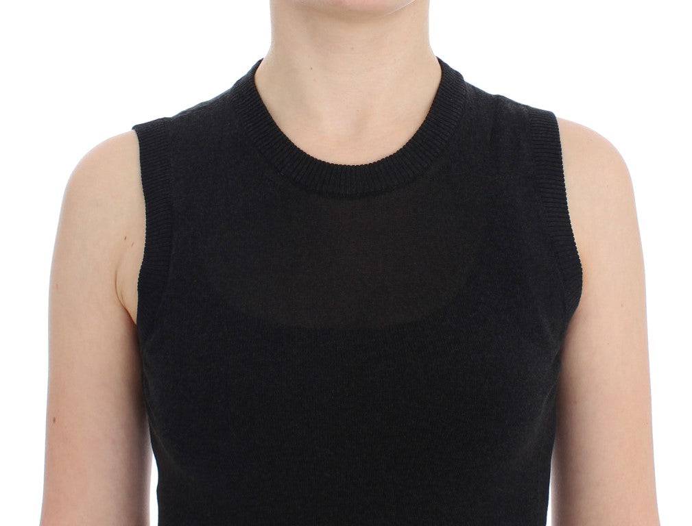 Dolce & Gabbana Elegant Black Sleeveless Pullover Vest - ACCEXO