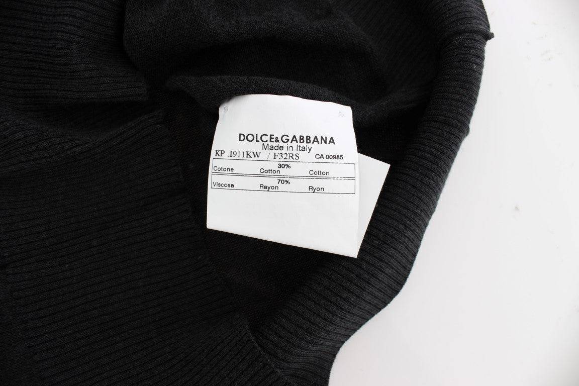 Dolce & Gabbana Elegant Black Sleeveless Pullover Vest - ACCEXO