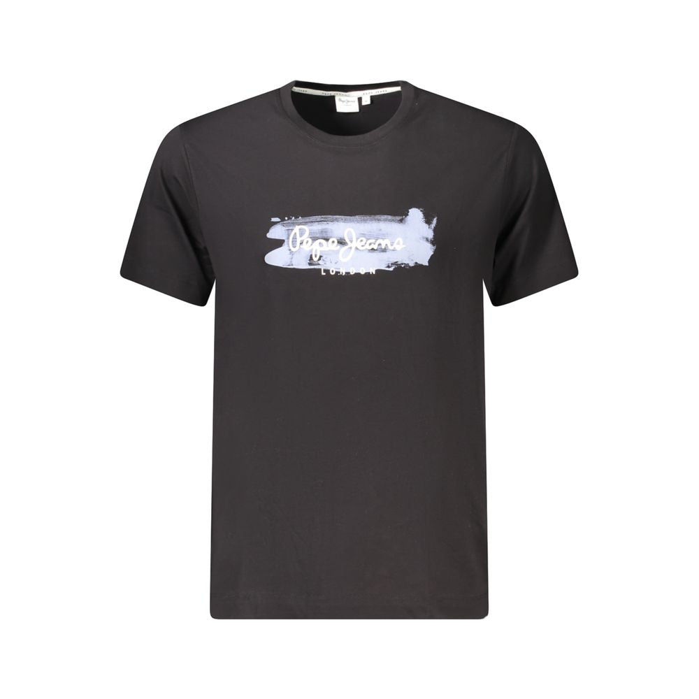 Pepe Jeans Black Cotton T-Shirt