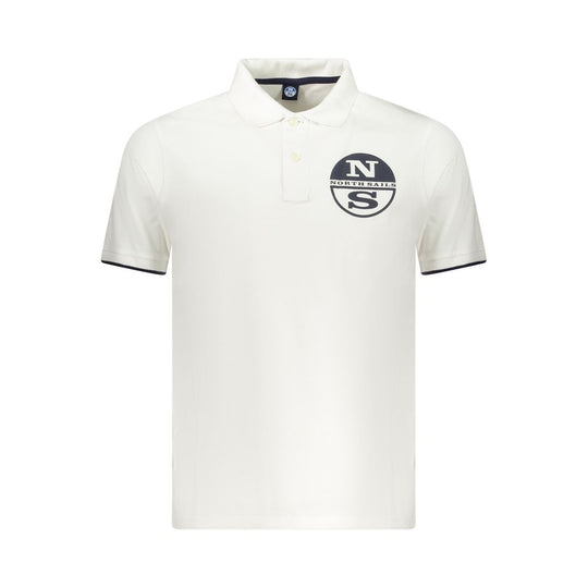 North Sails White Cotton Polo Shirt