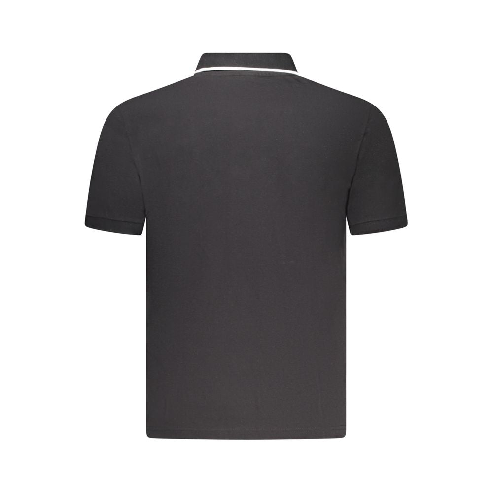 North Sails Black Cotton Polo Shirt