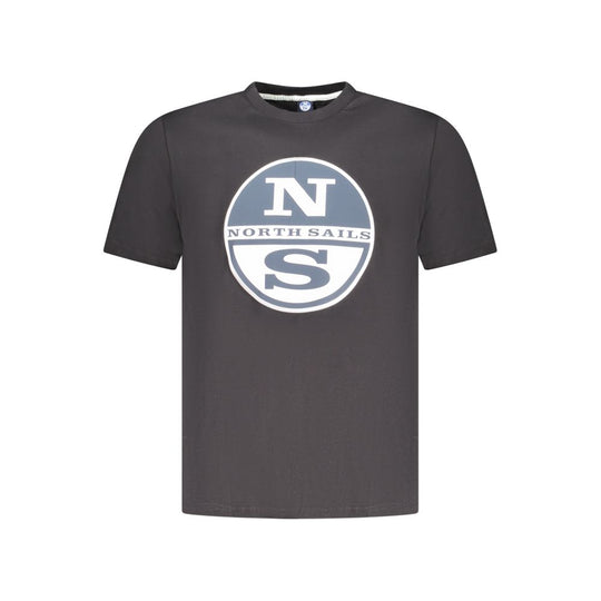 North Sails Black Cotton T-Shirt