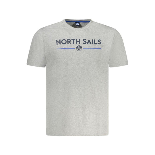 North Sails Gray Cotton T-Shirt