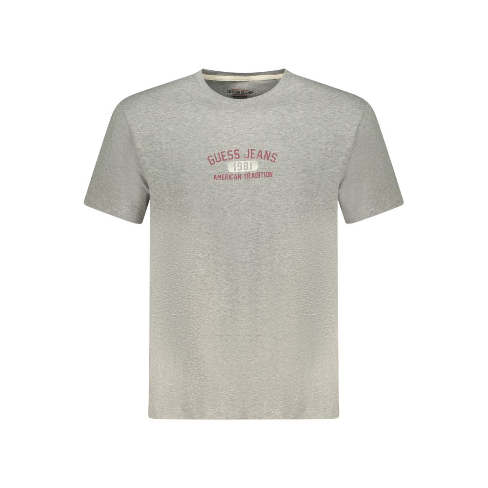 Guess Jeans Gray Cotton T-Shirt