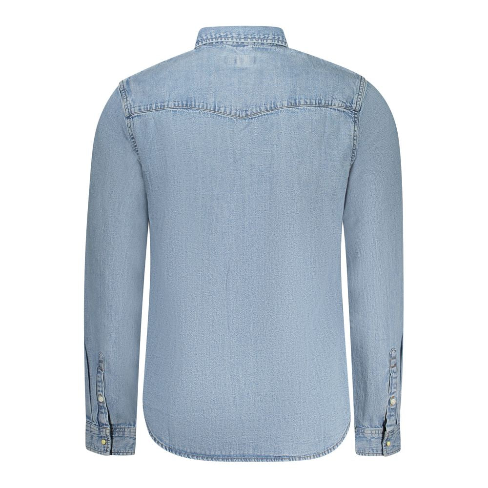 Guess Jeans Light Blue Cotton Shirt