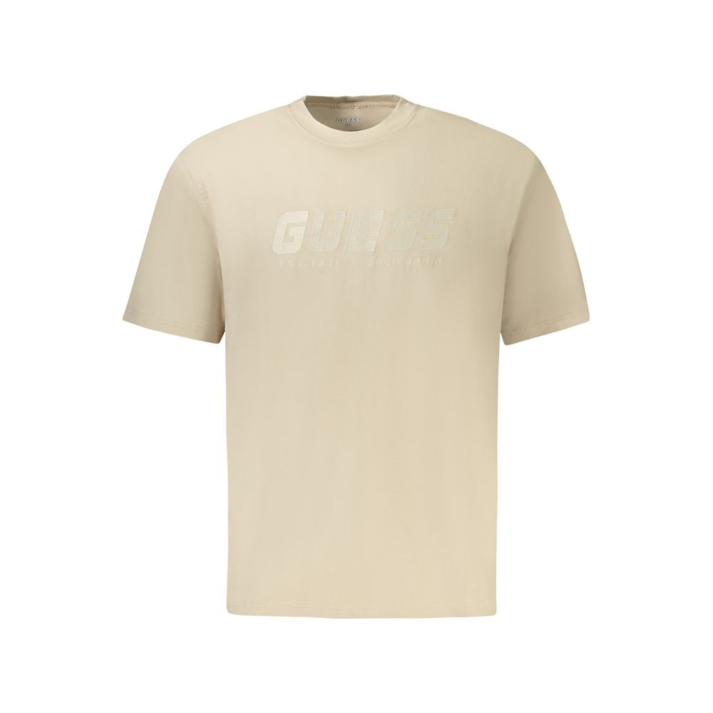 Guess Jeans Beige Cotton T-Shirt