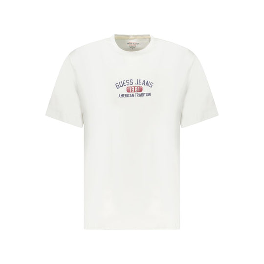 Guess Jeans White Cotton T-Shirt