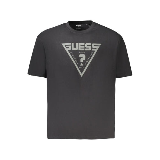 Guess Jeans Black Cotton T-Shirt