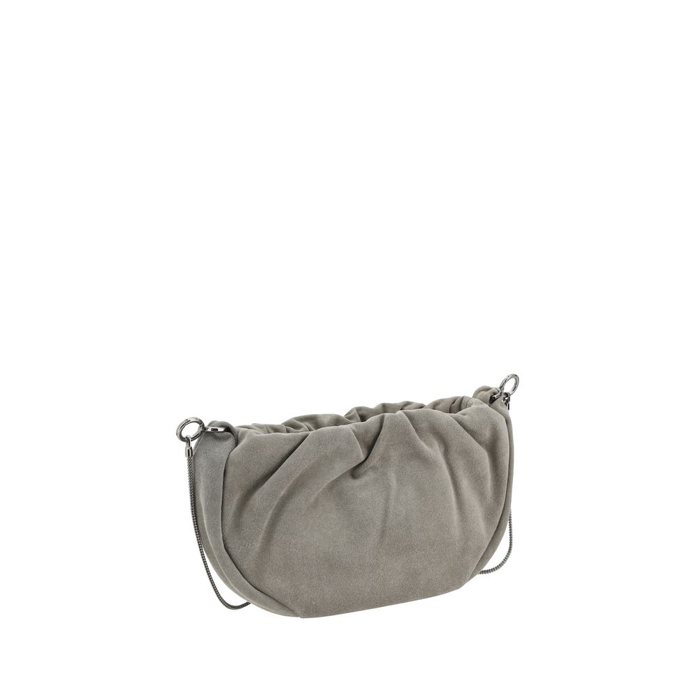 Brunello Cucinelli Suede Shoulder Bag - ACCEXO