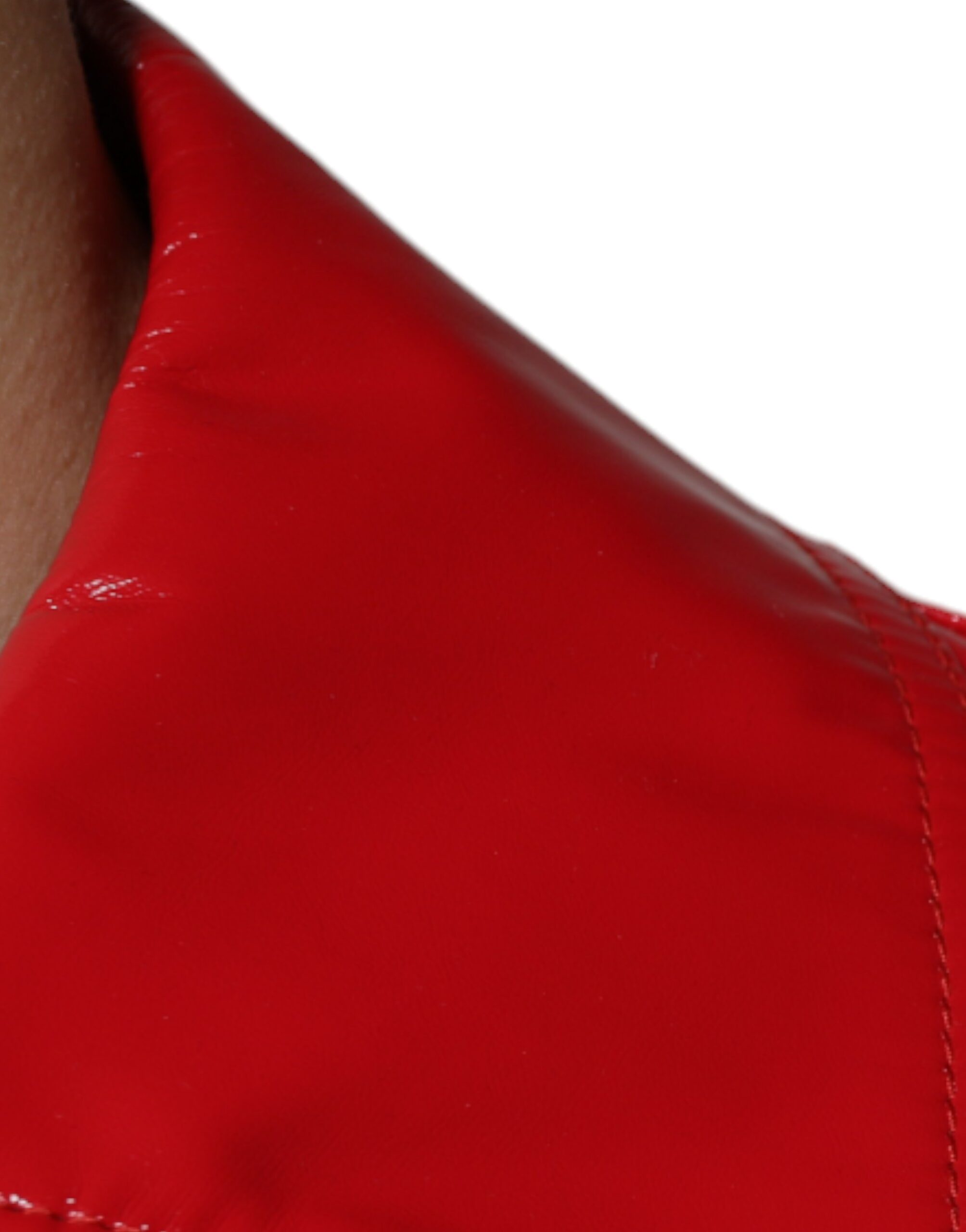 Dolce & Gabbana Red Polyester Button Down Collared Jacket - ACCEXO