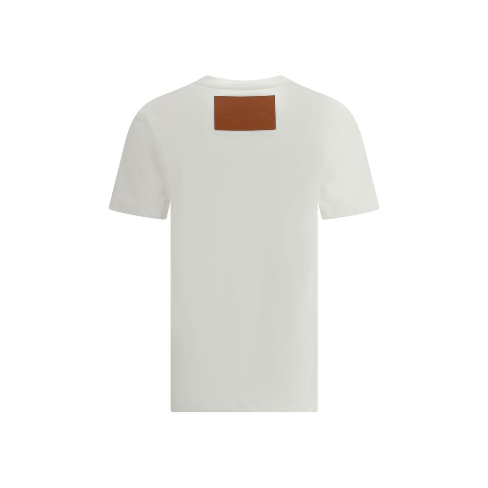 Jil Sander T-Shirt with leather patch