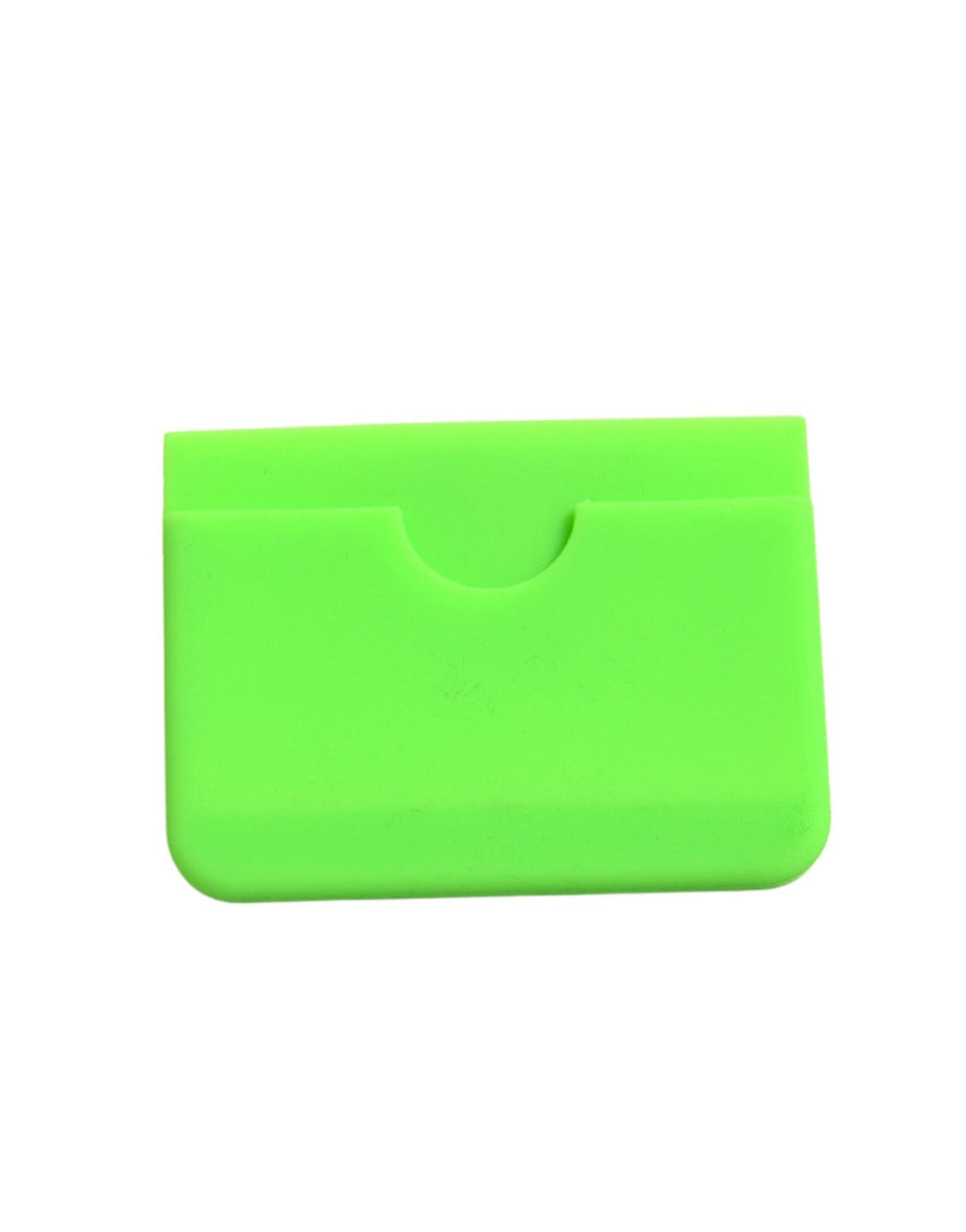 Dolce & Gabbana Neon Green Silicon Embossed Logo Card Holder Wallet