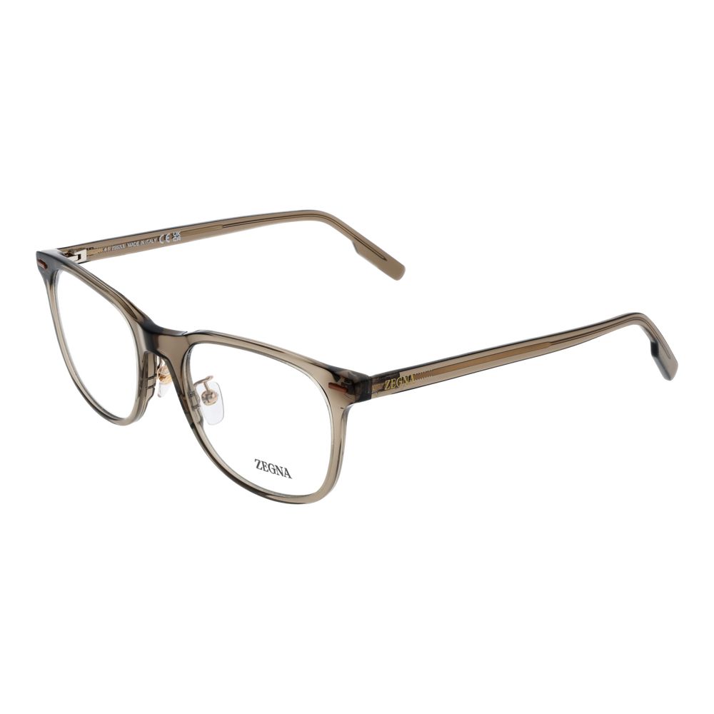 Ermenegildo Zegna Brown Men Optical Frames