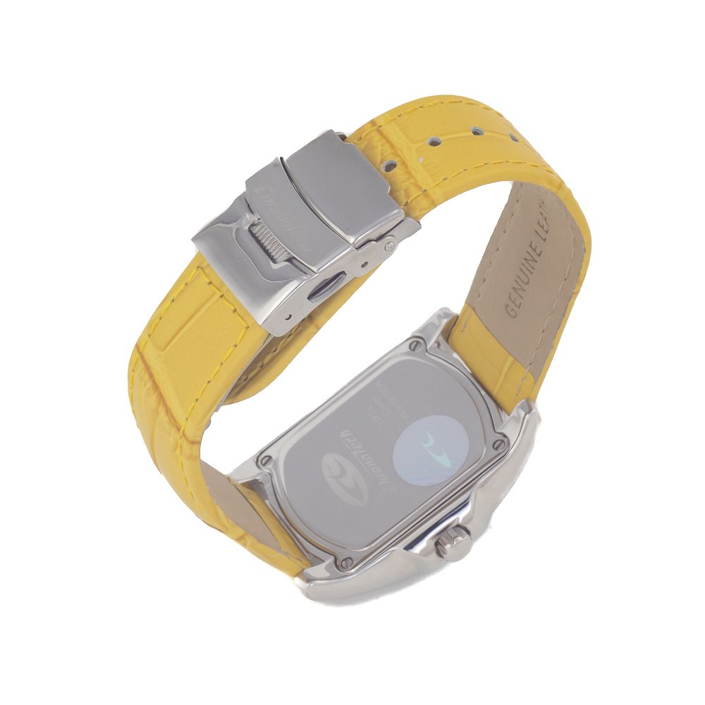 Chronotech Yellow Leather Watch