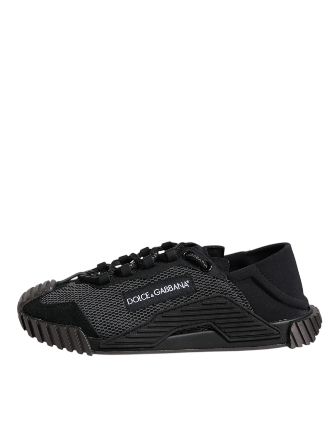 Dolce & Gabbana Black Nylon NS1 Low Top Men Sneakers Shoes