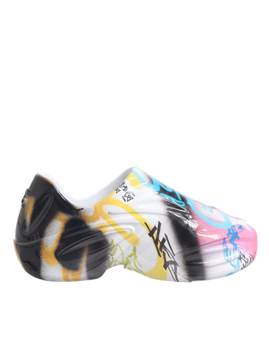 Dolce & Gabbana Multicolor Graffiti Daymaster Sneakers Shoes