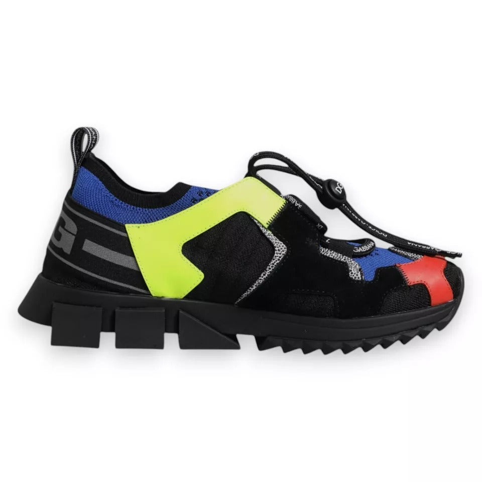 Dolce & Gabbana Multicolor Mesh Sorrento Trekking Sneakers Shoes - ACCEXO