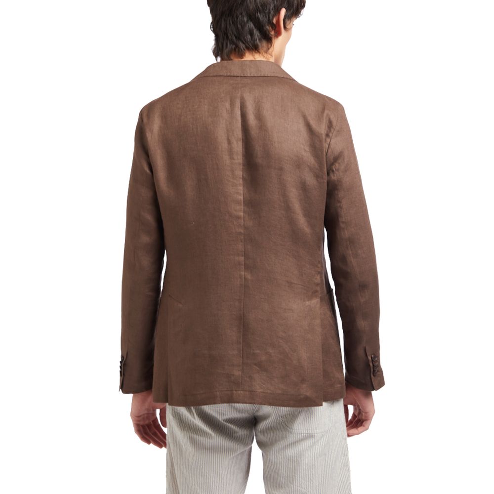 AT.P.CO Brown Linen Blazer