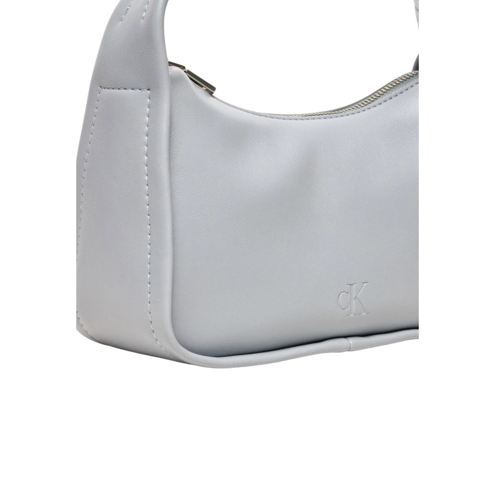 Calvin Klein Gray Recycled Polyester Handbag