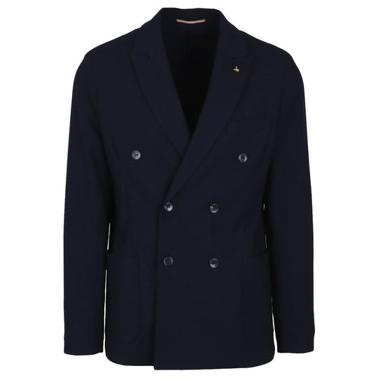 Made in Italy Blue Polyester Blazer