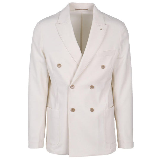 Made in Italy White Polyester Blazer