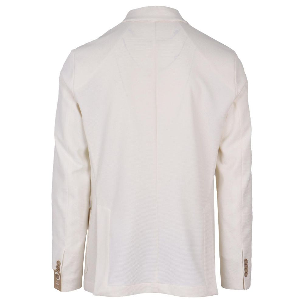 Made in Italy White Polyester Blazer