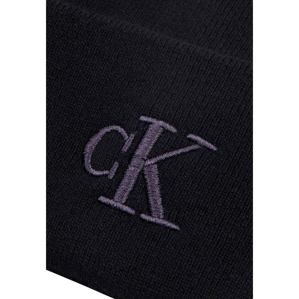 Calvin Klein Jeans Black Wool Hats & Cap - ACCEXO