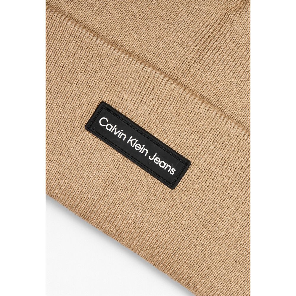 Calvin Klein Beige Recycled Polyester Hats & Cap - ACCEXO