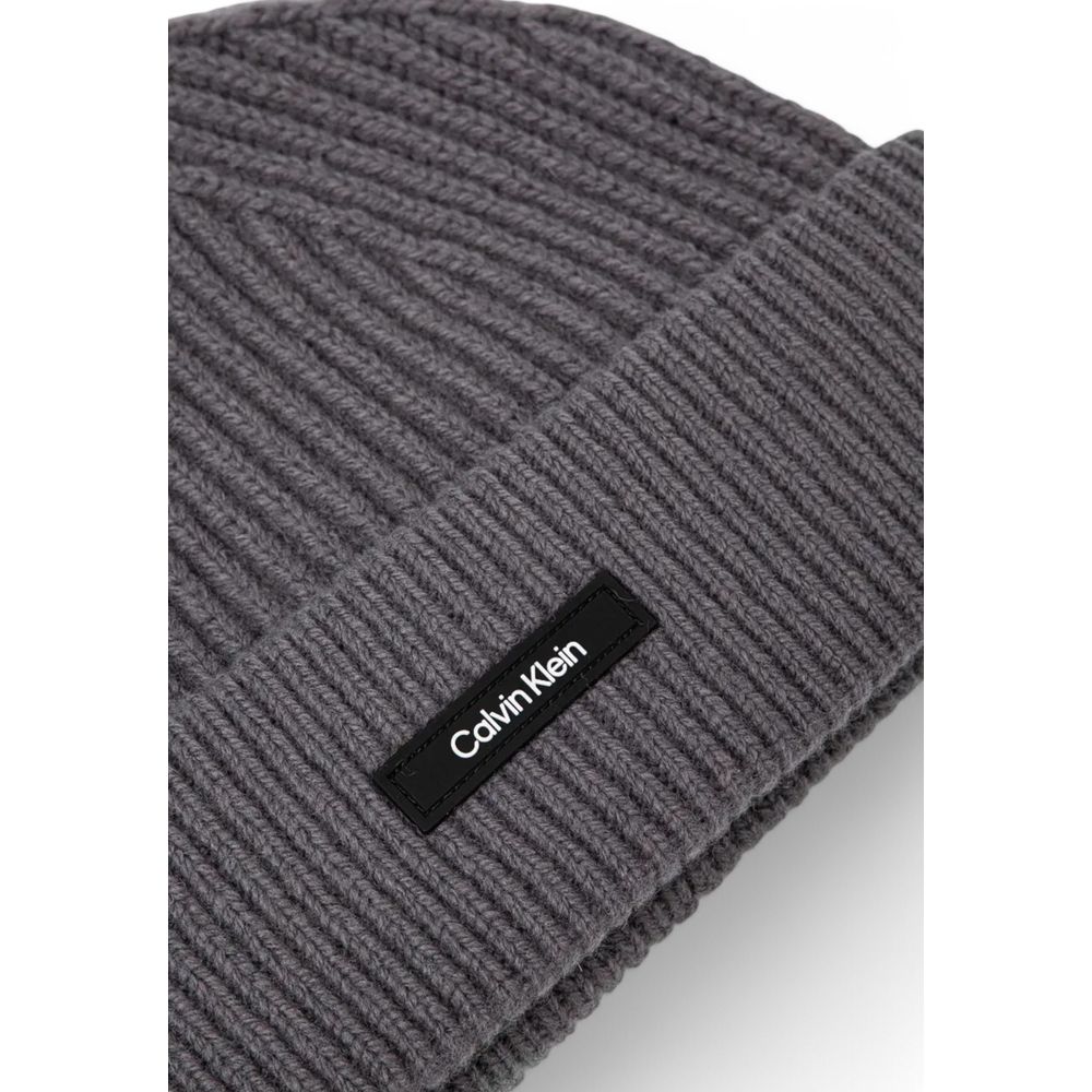 Calvin Klein Gray Organic Cotton Hats & Cap - ACCEXO