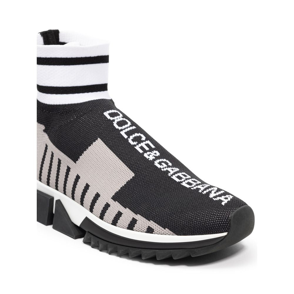 Dolce & Gabbana Black Fabric E Cotton Sneaker - ACCEXO